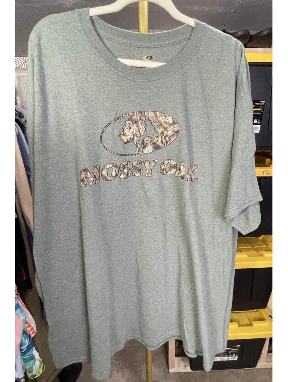 NWOT Mossy Oak Men's Green Camo Crew Neck Short Sleeve T Shirt 3XL